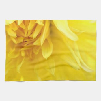 Yellow Flower Petals Kitchen Towel by GetArtFACTORY at Zazzle