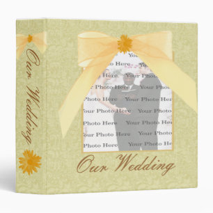 Yellow Flower Photo Album/ Guest Book Binder