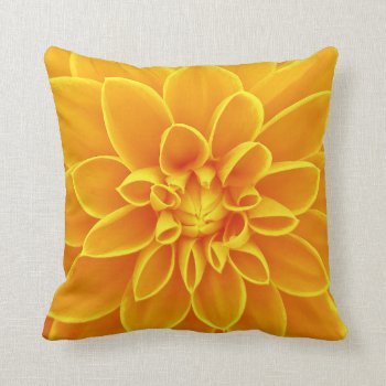 Yellow Flower Pillow by PillowCloud at Zazzle