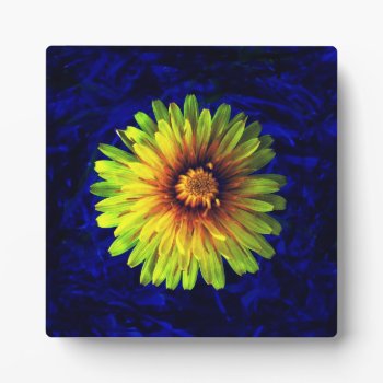 Yellow Flower Plaque by Artnmore at Zazzle