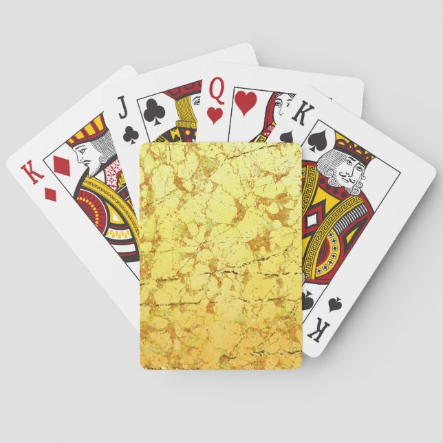 Yellow Flower Poker Cards (Back)