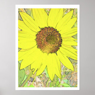 Yellow Flower Poster