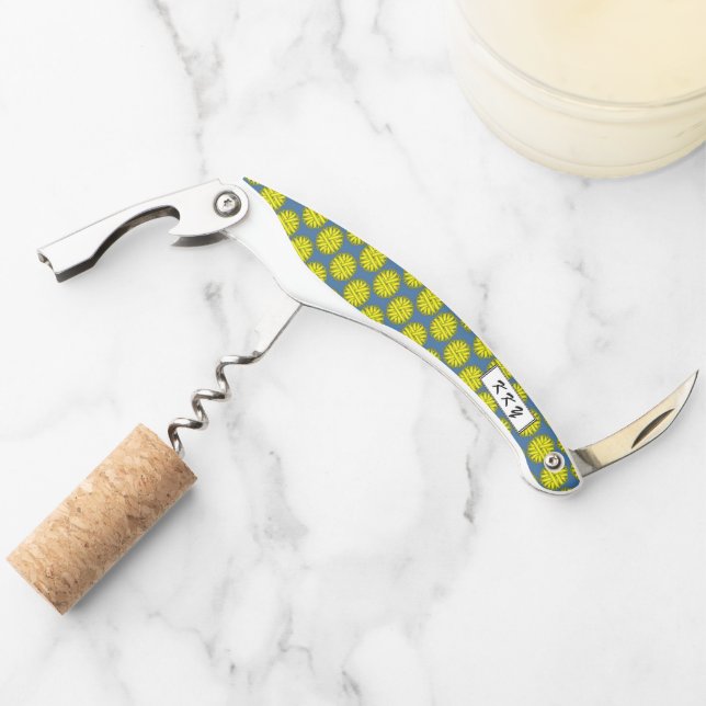 Yellow Flower Ribbon by Kenneth Yoncich Waiter's Corkscrew (Front)