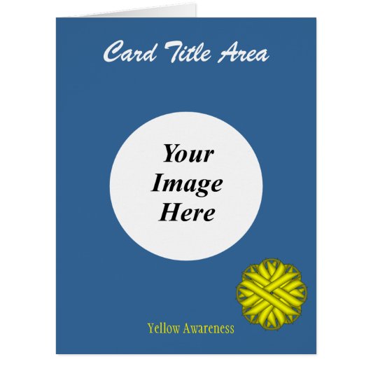 Yellow Flower Ribbon Template by Kenneth Yoncich (Front)