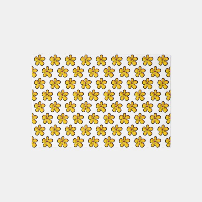 Yellow Flower Rug (Front)