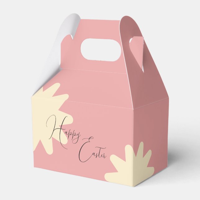 Yellow Flower Star Gift Bag Design Favor Boxes (Front Side)