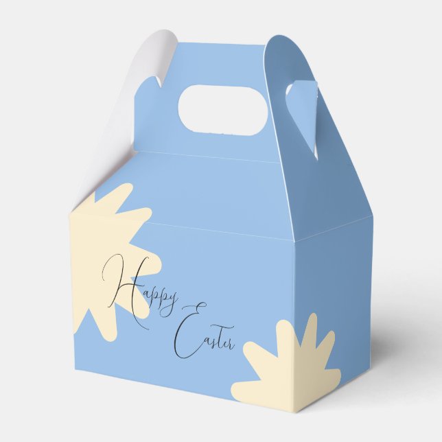 Yellow Flower Star Gift Bag Design Favor Boxes (Front Side)