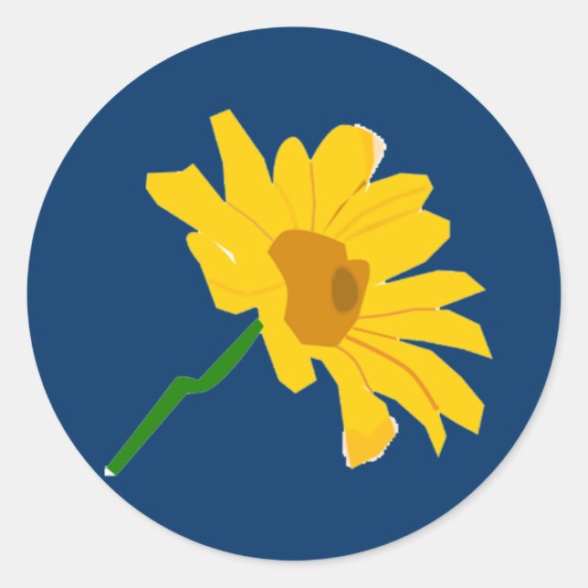 Yellow Flower Sticker (Front)