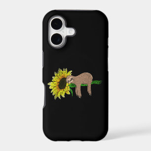 Yellow Flower Sunflower Sleepy Animal Lover Wildli iPhone 17 Case