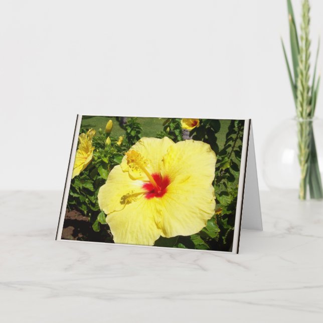 Yellow Flower Sympathy Card (Front)
