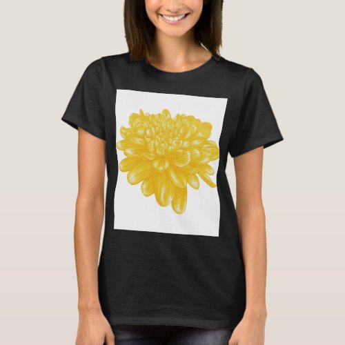 yellow flower t_shirt