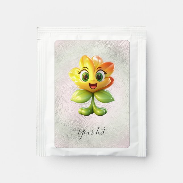 Yellow Flower Tea Bag Drink Mix (Front)