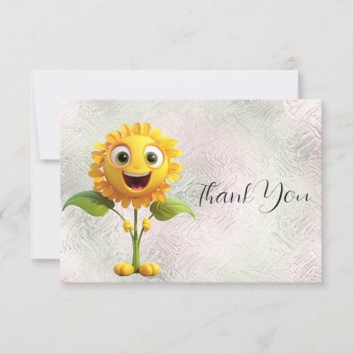 Yellow Flower Thank You Card