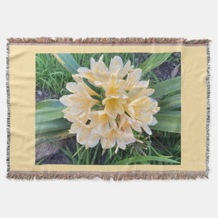 Yellow Flower Throw Blanket