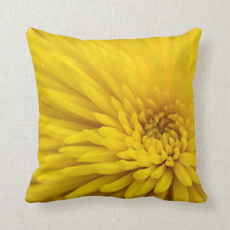 Yellow flower throw pillow