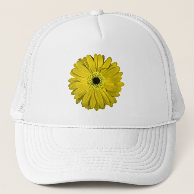 Yellow Flower Trucker Hat (Front)