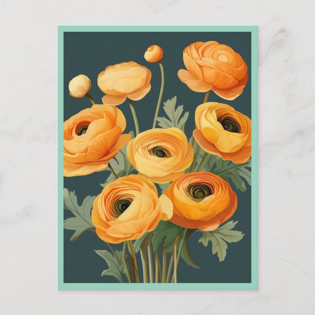 YELLOW FLOWERS #2 POSTCARD (Front)