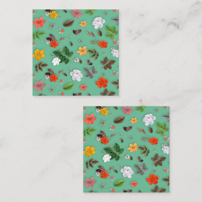 Yellow Flowers and White Roses 14 Note Card (Front/Back)