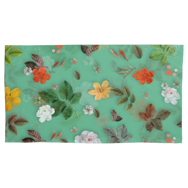 Yellow Flowers and White Roses 14 Pillow Case (Front)