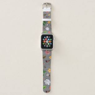 Yellow Flowers and White Roses 16 Apple Watch Band