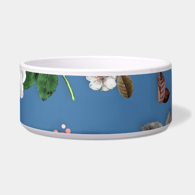 Yellow Flowers and White Roses 23 Bowl (Front)