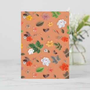 Yellow Flowers and White Roses 25 Thank You Card