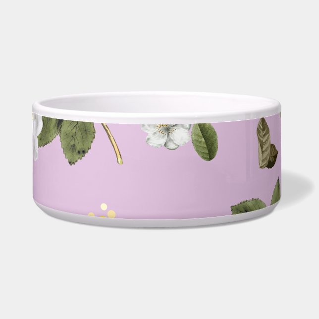 Yellow Flowers and White Roses 5 Bowl (Front)