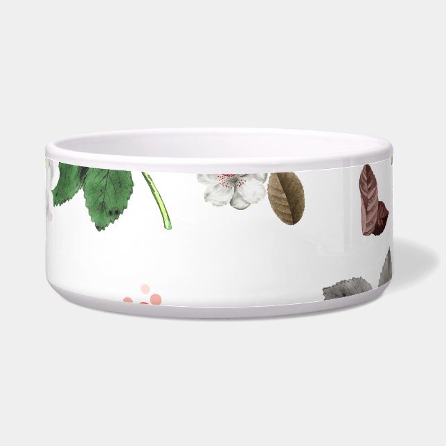 Yellow Flowers and White Roses 7 Bowl (Front)