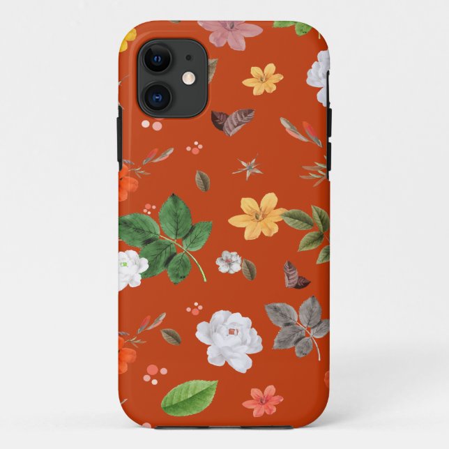 Yellow Flowers and White Roses 9 Case-Mate iPhone Case (Back)