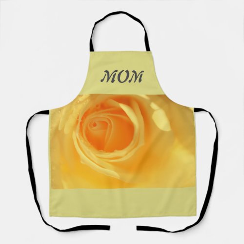 yellow flowers apron for Mom