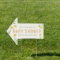 Yellow Flowers Baby Shower This Way Arrow Sign