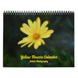 Yellow Flowers Calendar Artistic Photography