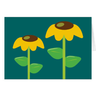 Yellow Flowers Cards