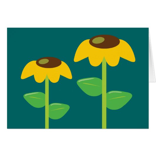 Yellow Flowers Cards (Front Horizontal)