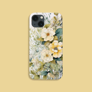 Yellow flowers iPhone 13 case