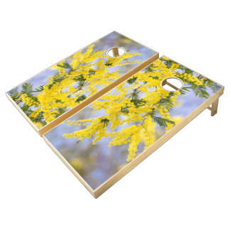 Yellow Flowers  Cornhole Set