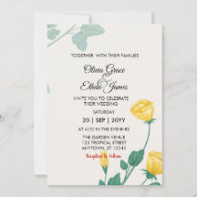 Yellow Flowers Floral Design Wedding