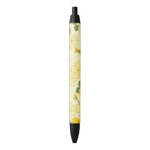 Yellow Flowers, Floral Pattern, Pattern Of Flowers Pen