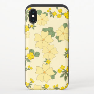 Yellow Flowers, Floral Pattern, Pattern Of Flowers iPhone X Slider Case