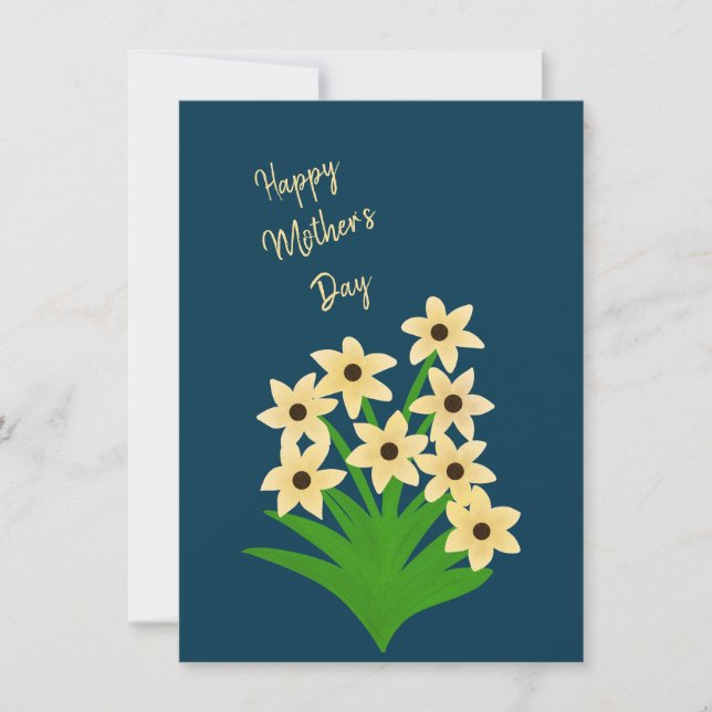 Yellow flowers Greeting cards (Front)