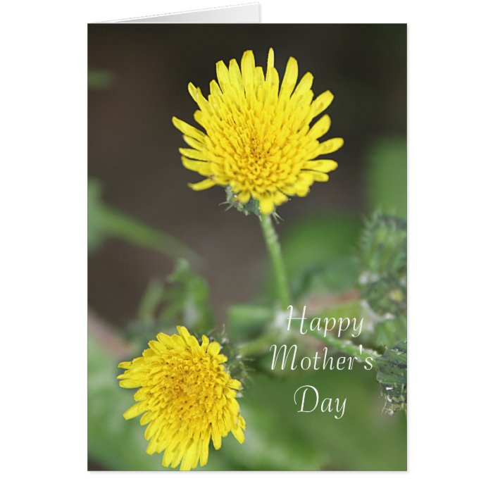 Yellow Flowers Happy Mother's Day Greeting Card