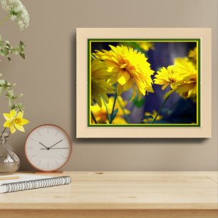 Yellow Flowers In Sunshine Framed Art