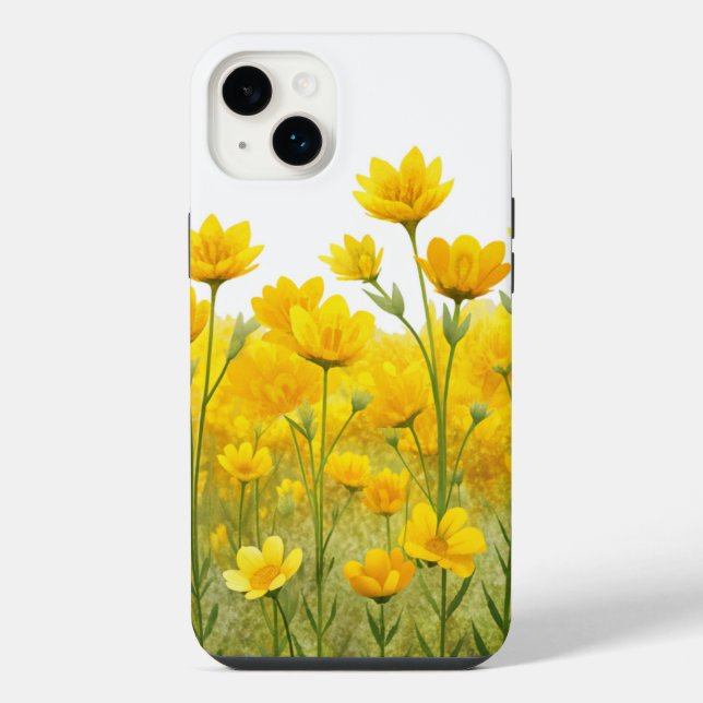 Yellow Flowers Iphone Case (Back)