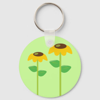 Yellow Flowers Keychain