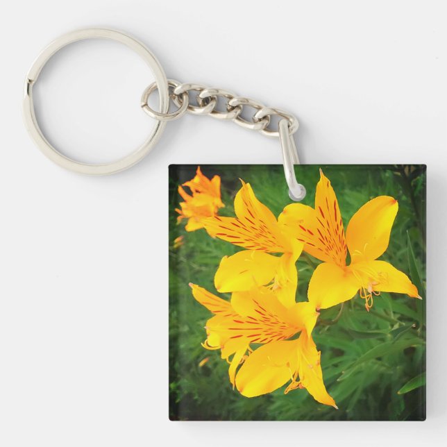 Yellow flowers keychain (Front)