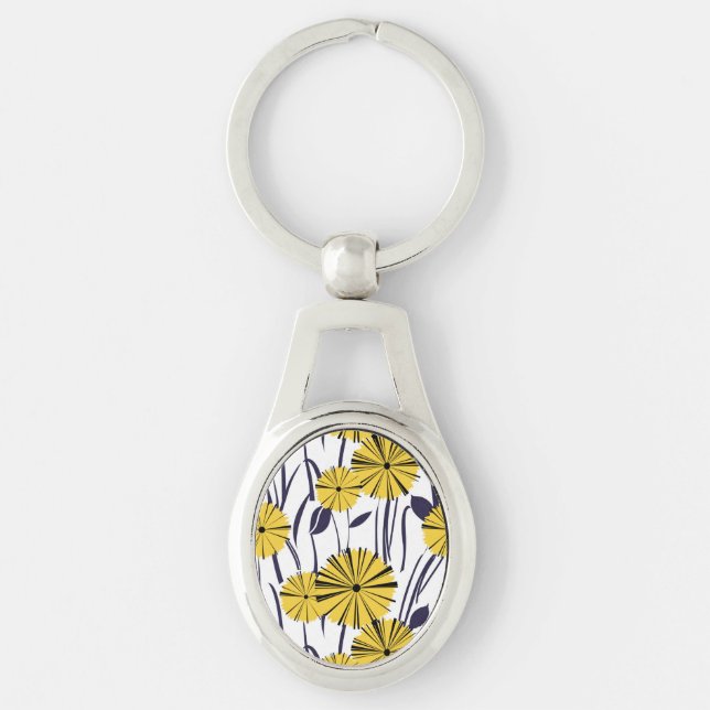 Yellow flowers keychain (Front)