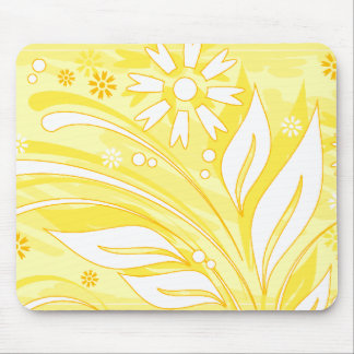 yellow flowers mouse pad