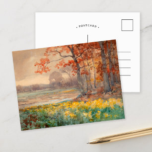 Yellow Flowers on a Grey Day Julian Onderdonk Postcard