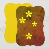 Yellow flowers on gray background (Front/Back)