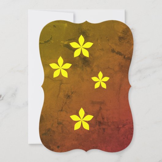 Yellow flowers on gray background (Front)